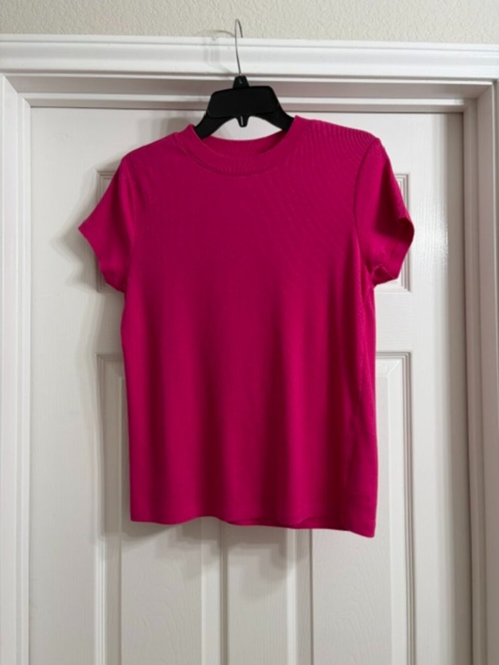 A New Day Brand Women's Pink Cap Sleeve Shirt, Size L
